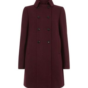 HOBBS seana black coat size usa 12